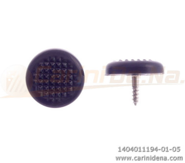 BUTTONS SCREW KNURLED D. 15 PEARL BLACK