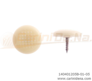 BOTTONI A VITE TONDI ZIGR. 15,0 PASTELLO AVORIO