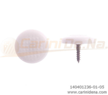 BUTTONS SCREW KNURLED D. 15 FULL WHITE