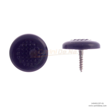 BUTTONS SCREW KNURLED D. 15 FULL BLACK