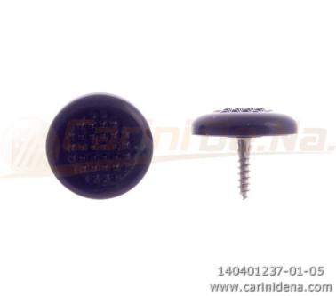 BUTTONS SCREW KNURLED D. 15 FULL BLACK