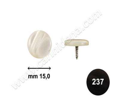 BUTTONS SCREW D. 15 FLAT FULL BLACK