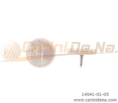 BUTTONS SCREW D. 15 FLAT PEARL WHITE/B