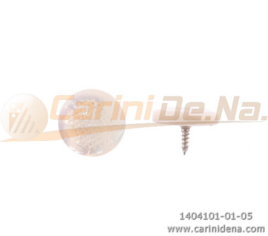 BUTTONS SCREW KNURLED D. 15 FLAT PEARL WHITE/B