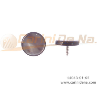 BOTTONI A VITE PIATTI 15,0  MADREP. TH. GRIGIA/GRIGIA 0101