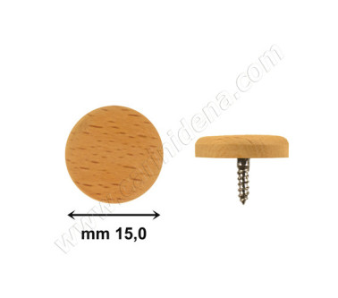 bottoni a vite piatti 15 0  legno faggio evaporato 0002