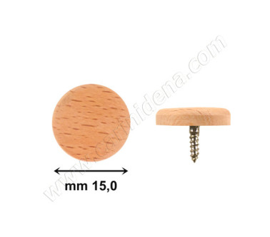 bottoni a vite piatti 15 0  legno faggio naturale 0003