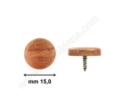 bottoni a vite piatti 15 0  legno kewazingobubinga 0011