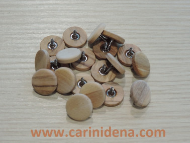BOTTONI A VITE TONDI  9,5 LEGNO OLIVO 0018