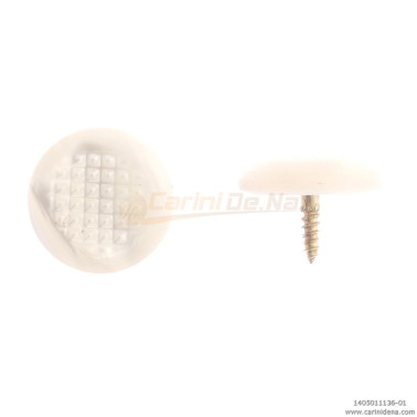 BUTTONS SCREW KNURLED D. 14,5 PEARL WHITE