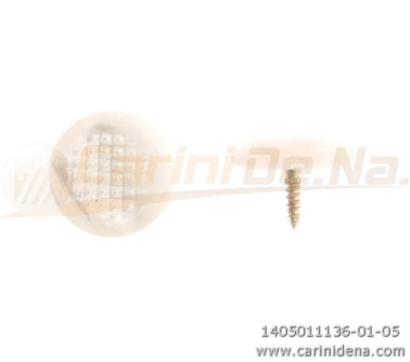 BUTTONS SCREW KNURLED D. 14,5 PEARL WHITE