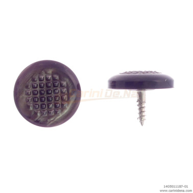 BOTTONI A VITE TONDI ZIGR. 14,5 PERLA MARRONE SCURO 1187