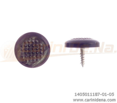 BOTTONI A VITE TONDI ZIGR. 14,5 PERLA MARRONE SCURO 1187