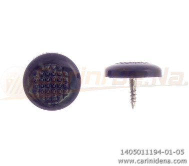 BUTTONS SCREW KNURLED D. 14,5 PEARL BLACK