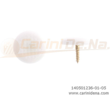 BUTTONS SCREW KNURLED D. 14,5 FULL WHITE