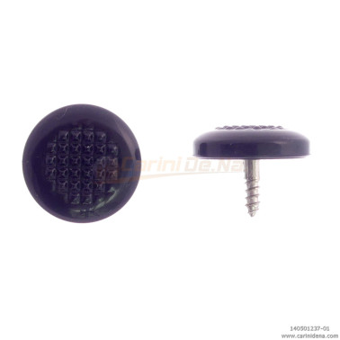 BUTTONS SCREW KNURLED D. 14,5 FULL BLACK