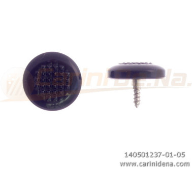 BUTTONS SCREW KNURLED D. 14,5 FULL BLACK