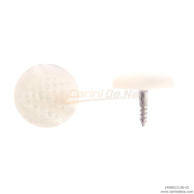 BUTTONS SCREW KNURLED D. 14 PEARL WHITE