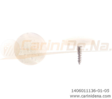 BUTTONS SCREW KNURLED D. 14 PEARL WHITE