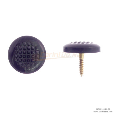 BUTTONS SCREW KNURLED D. 14 PEARL BLACK