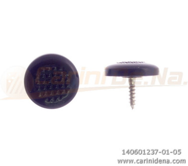 BUTTONS SCREW KNURLED D. 14 FULL BLACK
