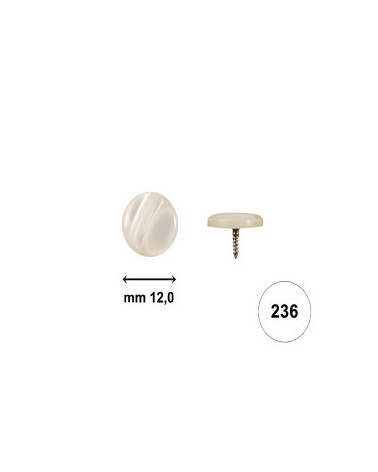 BUTTONS SCREW D. 12 FULL WHITE