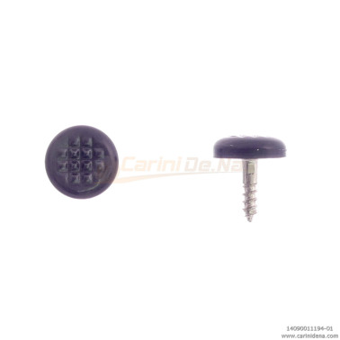 BUTTONS SCREW KNURLED D.  9 BASS SIDE PEARL BLACK