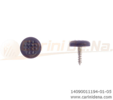 BUTTONS SCREW KNURLED D.  9 BASS SIDE PEARL BLACK