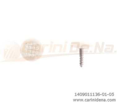 BUTTONS SCREW KNURLED D.  9,5 BASS SIDE PEARL WHITE