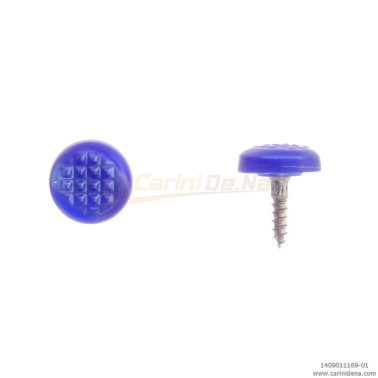 bottoni a vite tondi zigr  9 5 perla blu