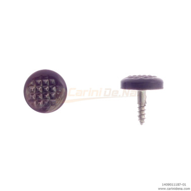 BOTTONI A VITE TONDI ZIGR.  9,5 PERLA MARRONE SCURO 1187