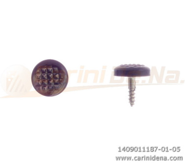 bottoni a vite tondi zigr  9 5 perla marrone scuro 1187