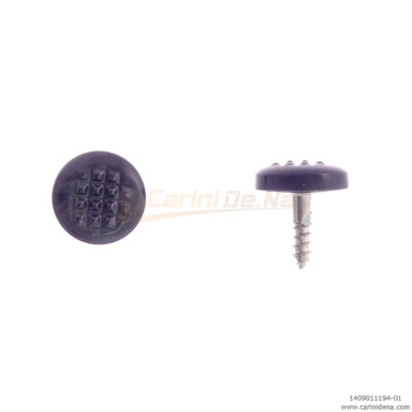 BUTTONS SCREW KNURLED D.  9,5 BASS SIDE PEARL BLACK