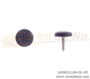 BUTTONS SCREW KNURLED D.  9,5 BASS SIDE PEARL BLACK