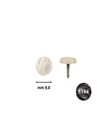 BUTTONS SCREW D. 9 BASS SIDE PEARL BLACK