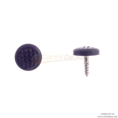 BUTTONS SCREW KNURLED D.  9,5 BASS SIDE FULL BLACK