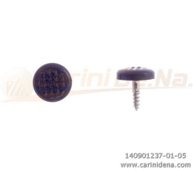 BUTTONS SCREW KNURLED D.  9,5 BASS SIDE FULL BLACK