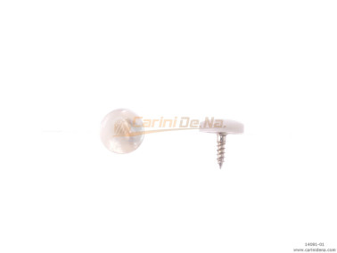 BOTTONI A VITE TONDI  9,5 MADREP. AUS. BIANCA/BIANCA 0202