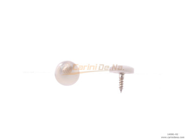 BOTTONI A VITE TONDI  9,5 MADREP. AUS. BIANCA/BIANCA 0202