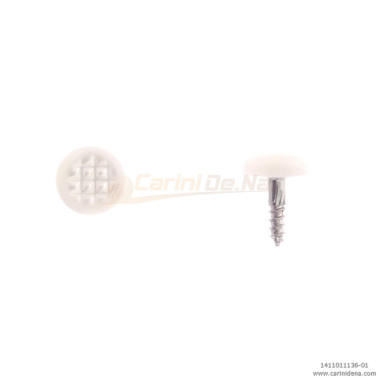 BUTTONS SCREW KNURLED D.  7,5 BASS SIDE PEARL WHITE