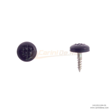 BOTTONI A VITE TONDI ZIGR.  7,5 PERLA NERO 1194