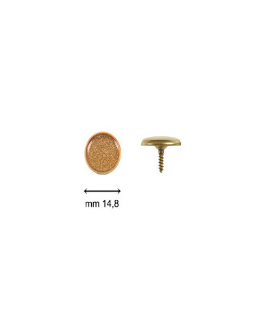 BUTTONS SCREW C24 WITH GOLD RING GOLD TINSEL