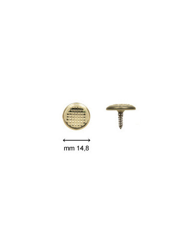 BUTTONS SCREW C24 WITH GOLD RING GOLD MIRROR