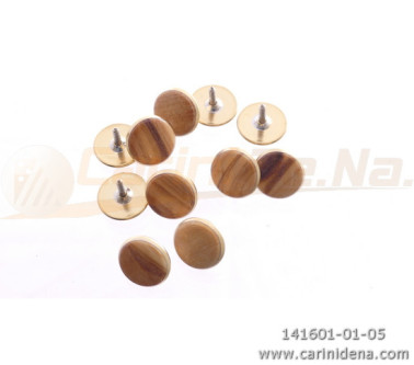 BOTTONI C24 mm 14,8 C. ORO - LEGNO OLIVO VERN. LUCIDO