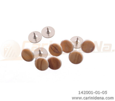BOTTONI C24 mm 14,8 C. ARG. - LEGNO OLIVO VERN. LUCIDO