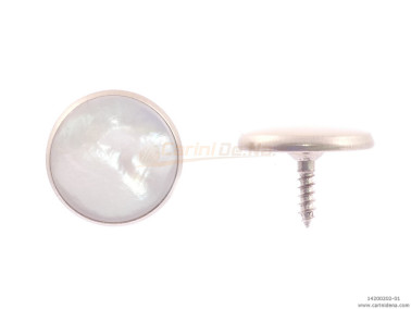 bottoni c24 mm 14 8 c arg  madreperla biancabianca