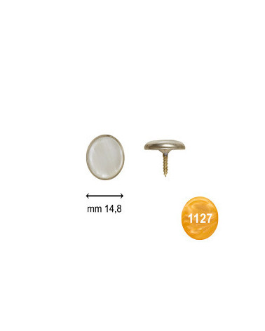 bottoni c24 mm 14 8 c arg  perla giallo