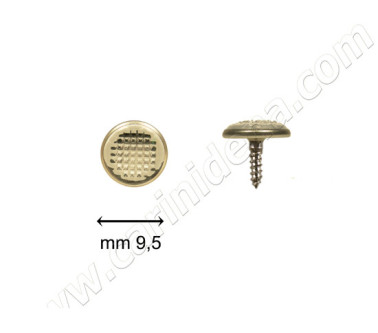 BUTTONS KNURLED C14 SPECCHIO ORO