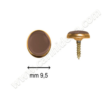 bottoni c14 mm 9 6 c oro  specchio bronzo