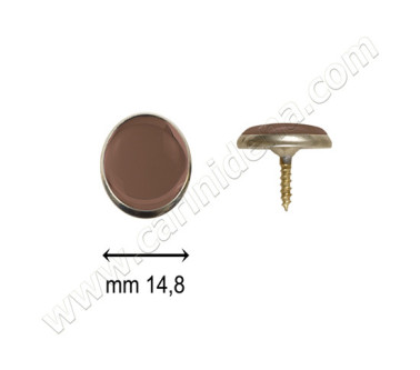 BOTTONI C24 mm 14,8 C. ARG. - SPECCHIO BRONZO